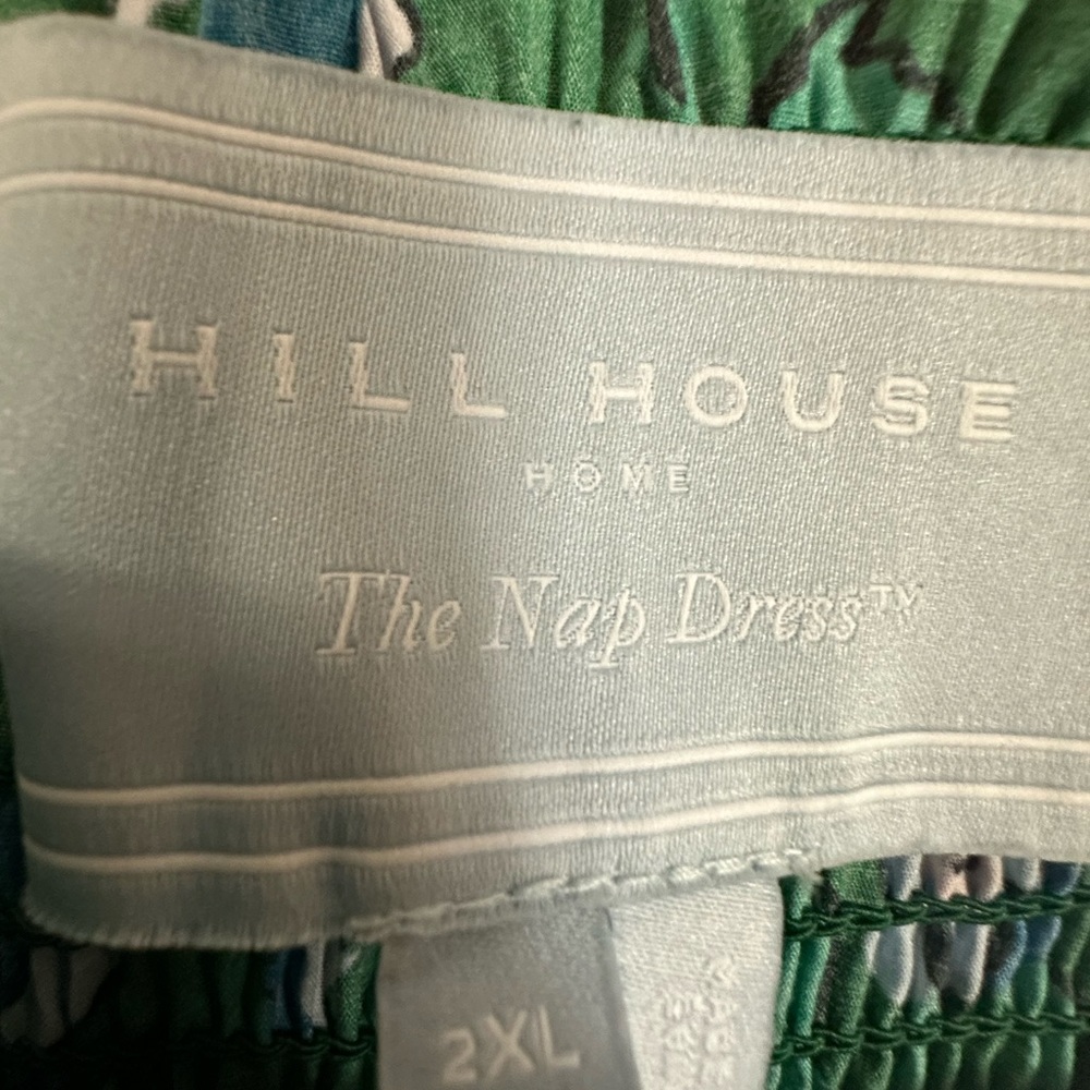 Hill House Home 2xl Emerald Space Floral Ellie Nap Dress GUC